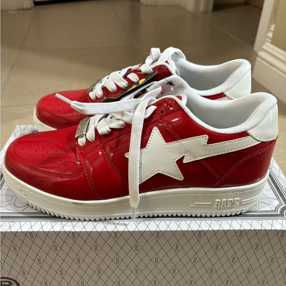 BAPE Bapesta Low M2 ‘Red’